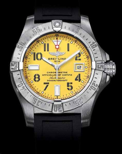 breitling watches yellow face